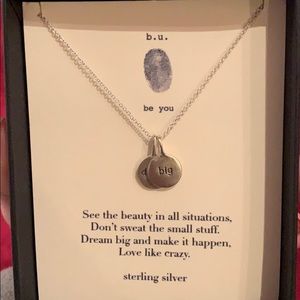 b.u. (be you) Sterling Silver “Dream Big” Necklace